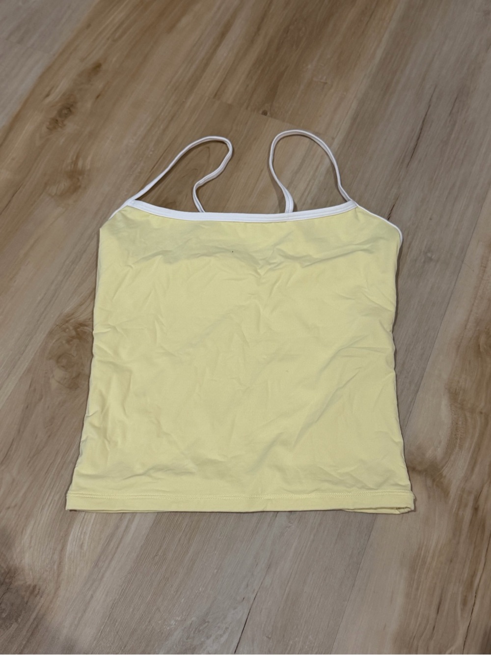 Women’s Yellow Spaghetti Strap Tank Top - Unbranded
